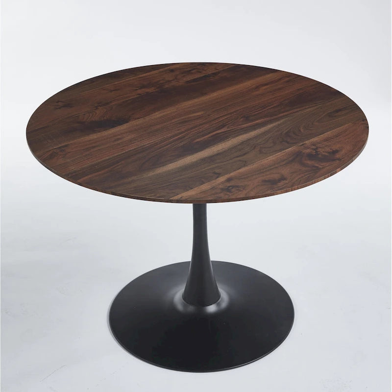 Table moderne avec plateau en MDF et pieds en métal pour les cuisines de petits espaces, utilisation multifonctionnelle et salon