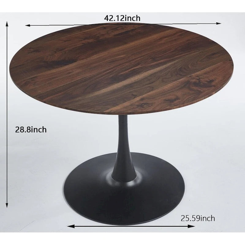 Table moderne avec plateau en MDF et pieds en métal pour les cuisines de petits espaces, utilisation multifonctionnelle et salon