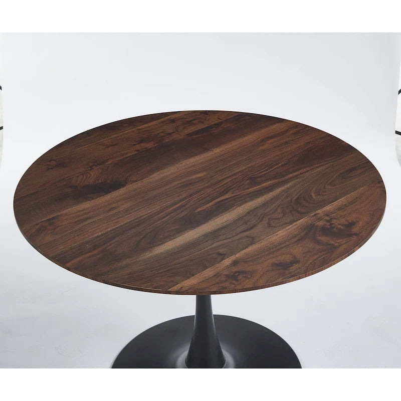 Table moderne avec plateau en MDF et pieds en métal pour les cuisines de petits espaces, utilisation multifonctionnelle et salon