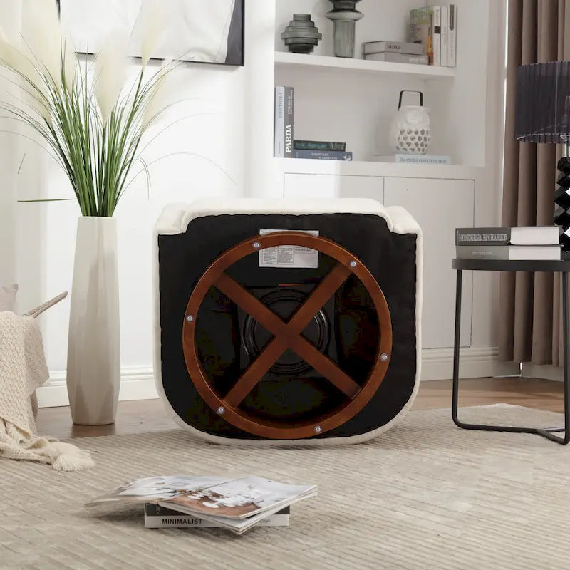 Fauteuil pivotant à 360 degrés, Fauteuil capitonné en chenille