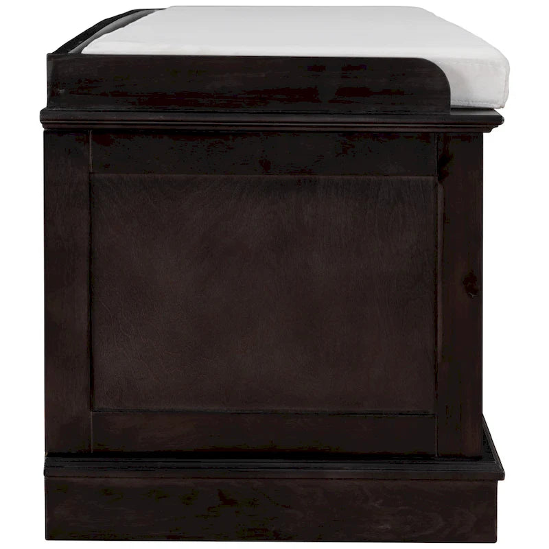 Banc de rangement avec 4 portes et étagères réglables