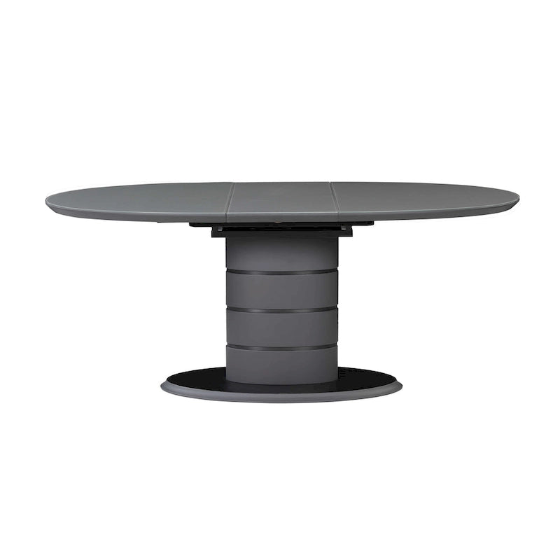 Table à manger extensible avec piètement rayé Art déco