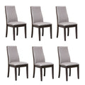 Chaises de salle à manger rembourrées à dossier plein (lot de 6)