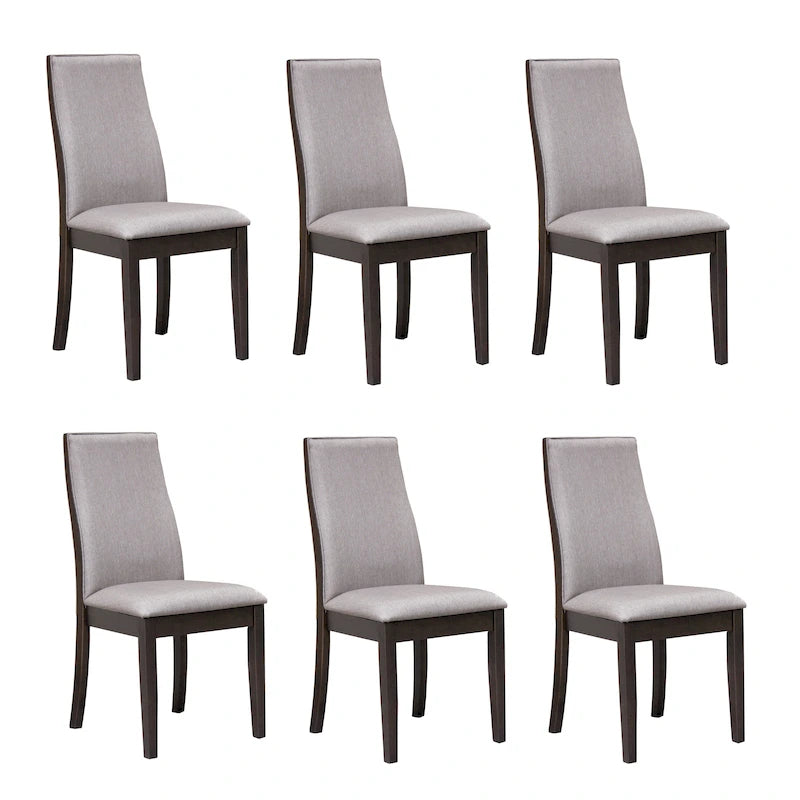 Chaises de salle à manger rembourrées à dossier plein (lot de 6)