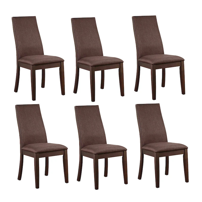 Chaises de salle à manger rembourrées à dossier plein (lot de 6)
