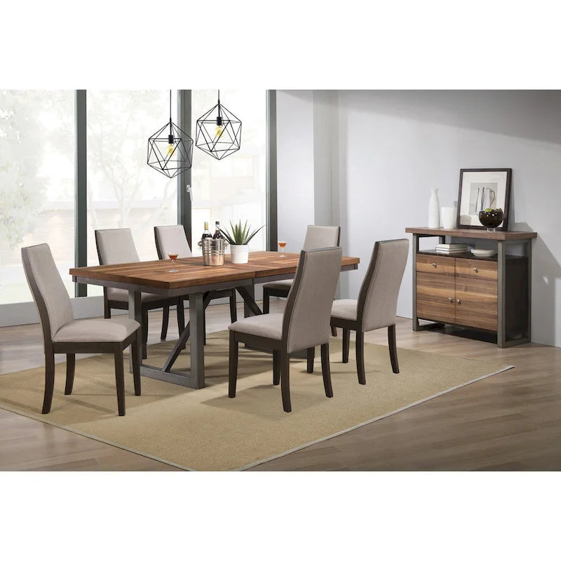 Chaises de salle à manger rembourrées à dossier plein (lot de 6)