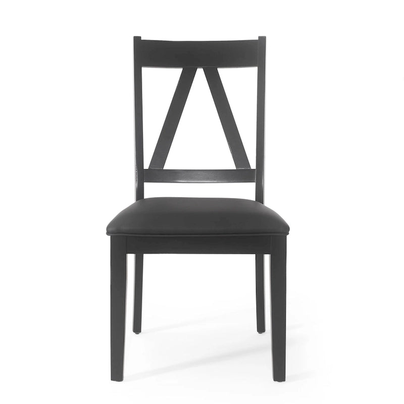 Chaises de salle à manger rembourrées en bois de ferme (lot de 2) par - 20.00 L x 22.75 l x 39.00 H