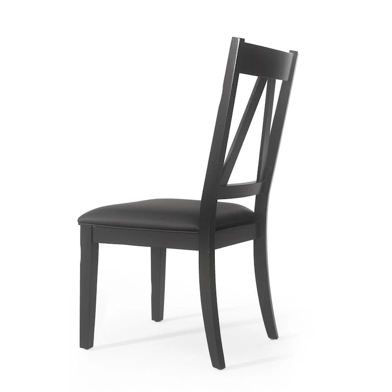Chaises de salle à manger rembourrées en bois de ferme (lot de 2) par - 20.00 L x 22.75 l x 39.00 H