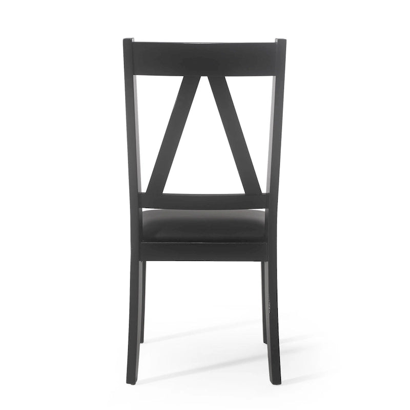 Chaises de salle à manger rembourrées en bois de ferme (lot de 2) par - 20.00 L x 22.75 l x 39.00 H