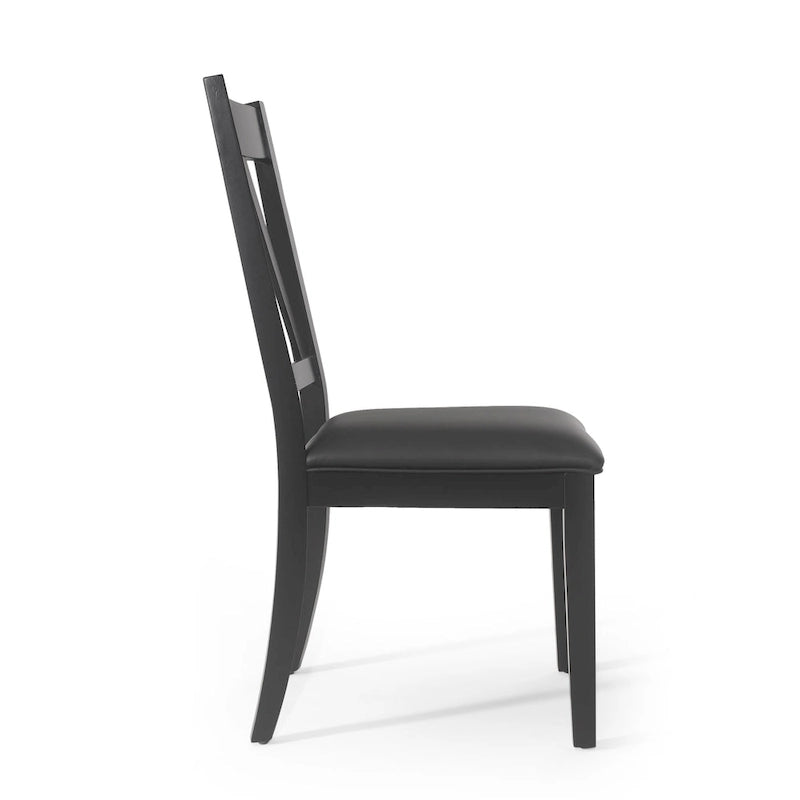 Chaises de salle à manger rembourrées en bois de ferme (lot de 2) par - 20.00 L x 22.75 l x 39.00 H