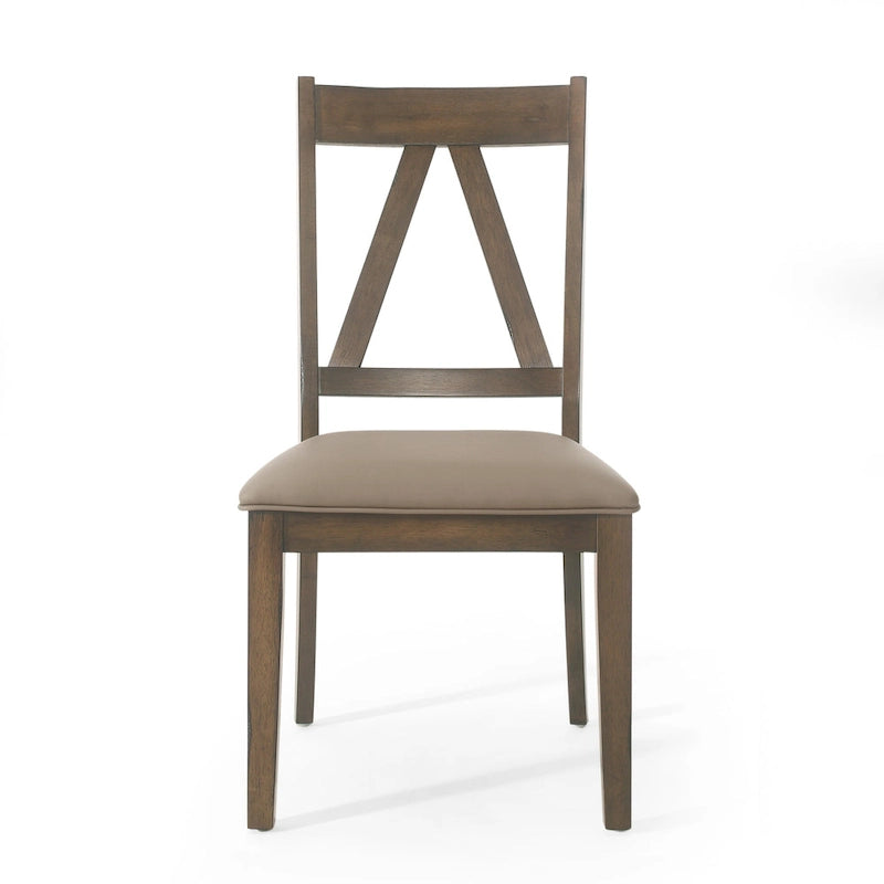 Chaises de salle à manger rembourrées en bois de ferme (lot de 2) par - 20.00 L x 22.75 l x 39.00 H