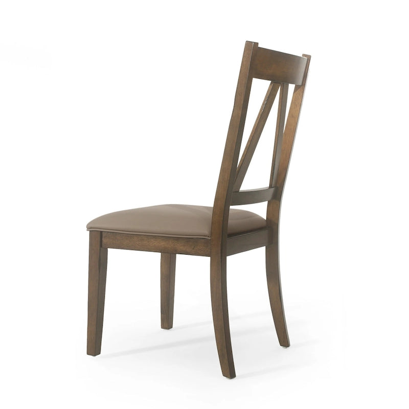 Chaises de salle à manger rembourrées en bois de ferme (lot de 2) par - 20.00 L x 22.75 l x 39.00 H