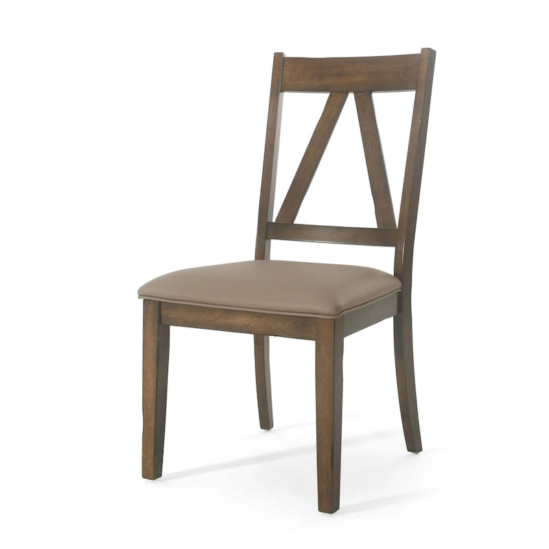 Chaises de salle à manger rembourrées en bois de ferme (lot de 2) par - 20.00 L x 22.75 l x 39.00 H