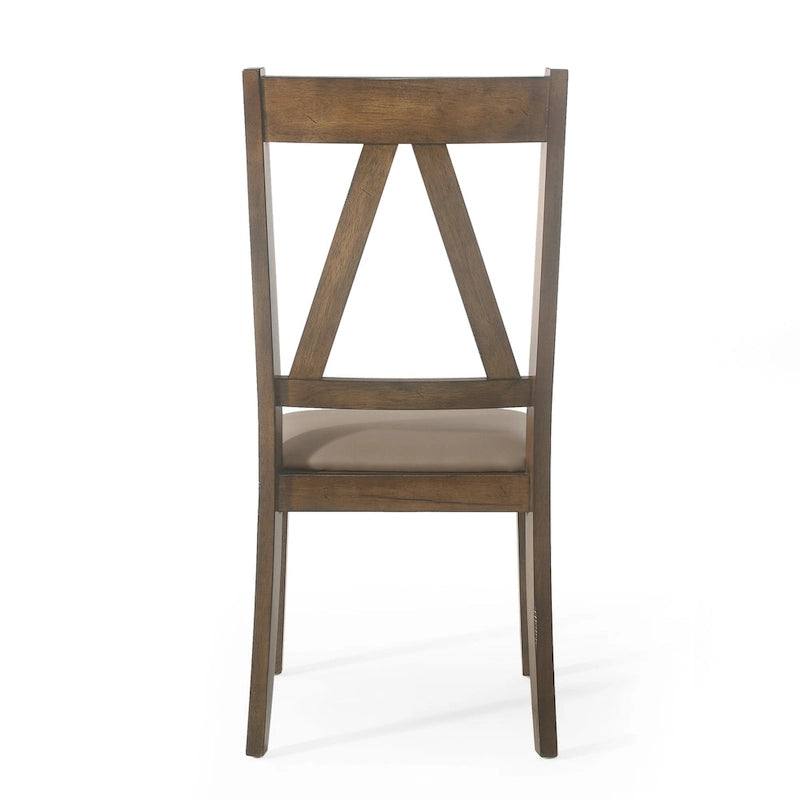 Chaises de salle à manger rembourrées en bois de ferme (lot de 2) par - 20.00 L x 22.75 l x 39.00 H