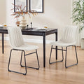 Chaise de salle à manger en similicuir (lot de 2)