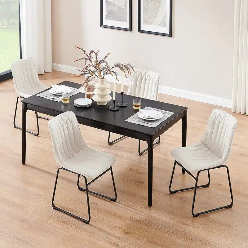 Chaise de salle à manger en similicuir (lot de 2)