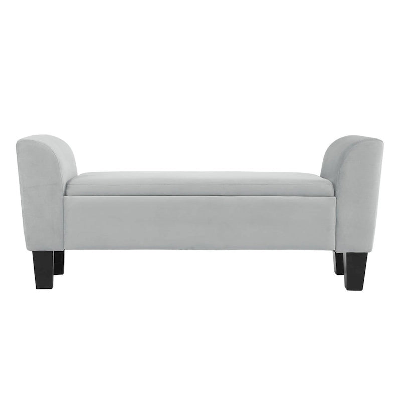 Banc de rangement ottoman en velours – 16,5L x 55W x 23H