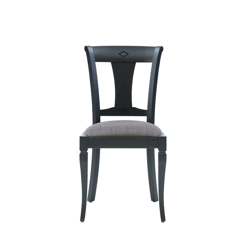 Chaise de salle à manger en bois massif (lot de 2)