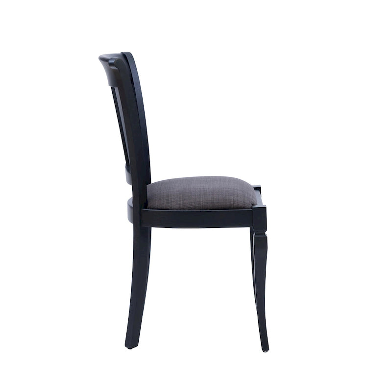 Chaise de salle à manger en bois massif (lot de 2)