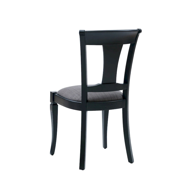 Chaise de salle à manger en bois massif (lot de 2)