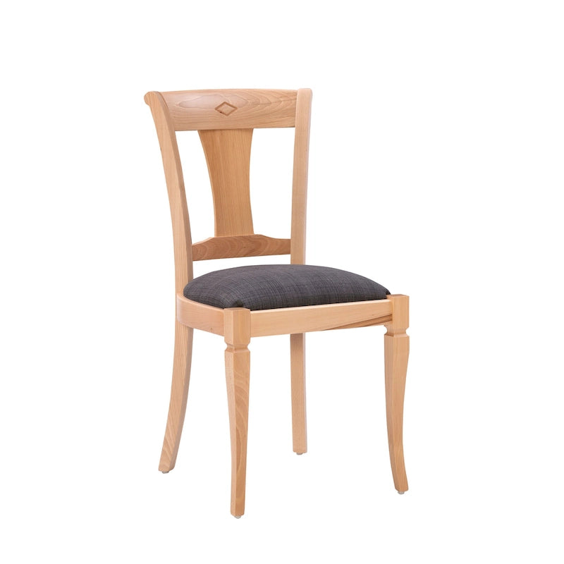 Chaise de salle à manger en bois massif (lot de 2)