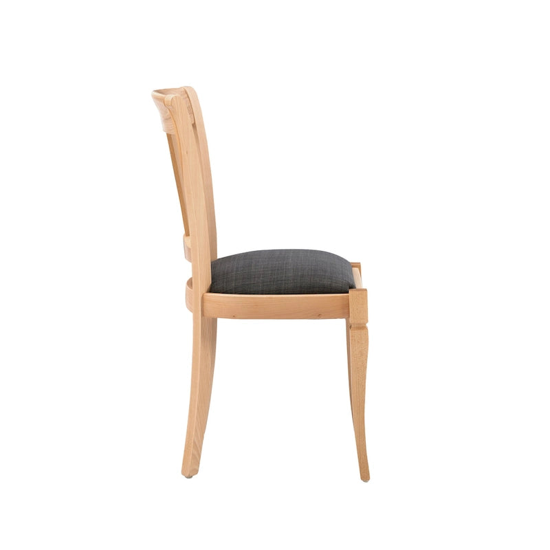 Chaise de salle à manger en bois massif (lot de 2)