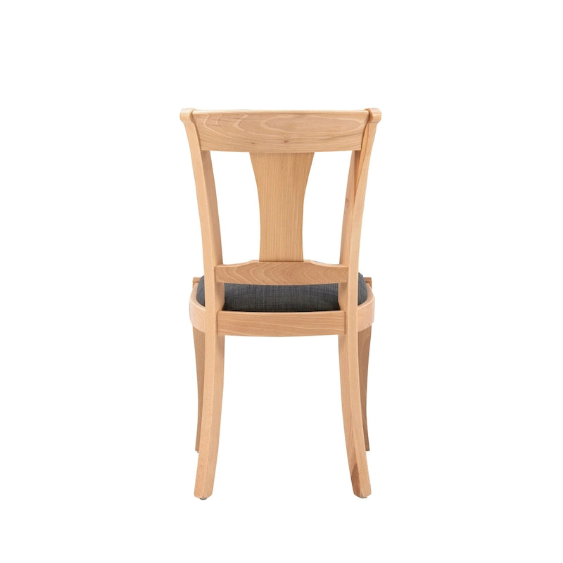 Chaise de salle à manger en bois massif (lot de 2)
