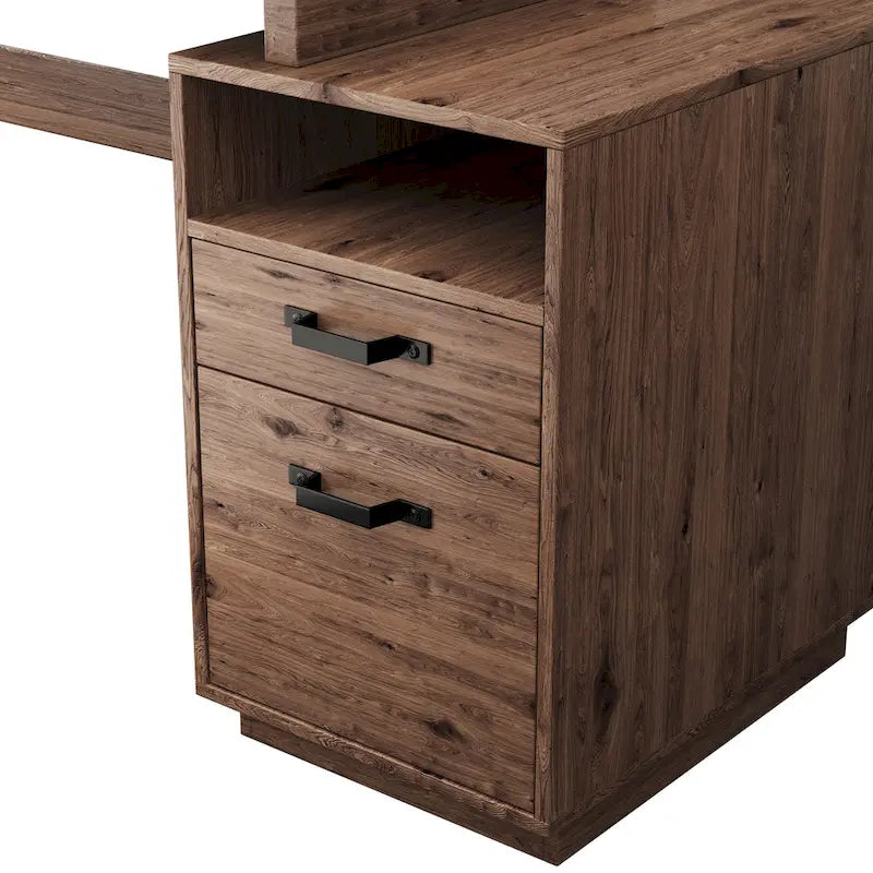 Bureau informatique avec tiroirs