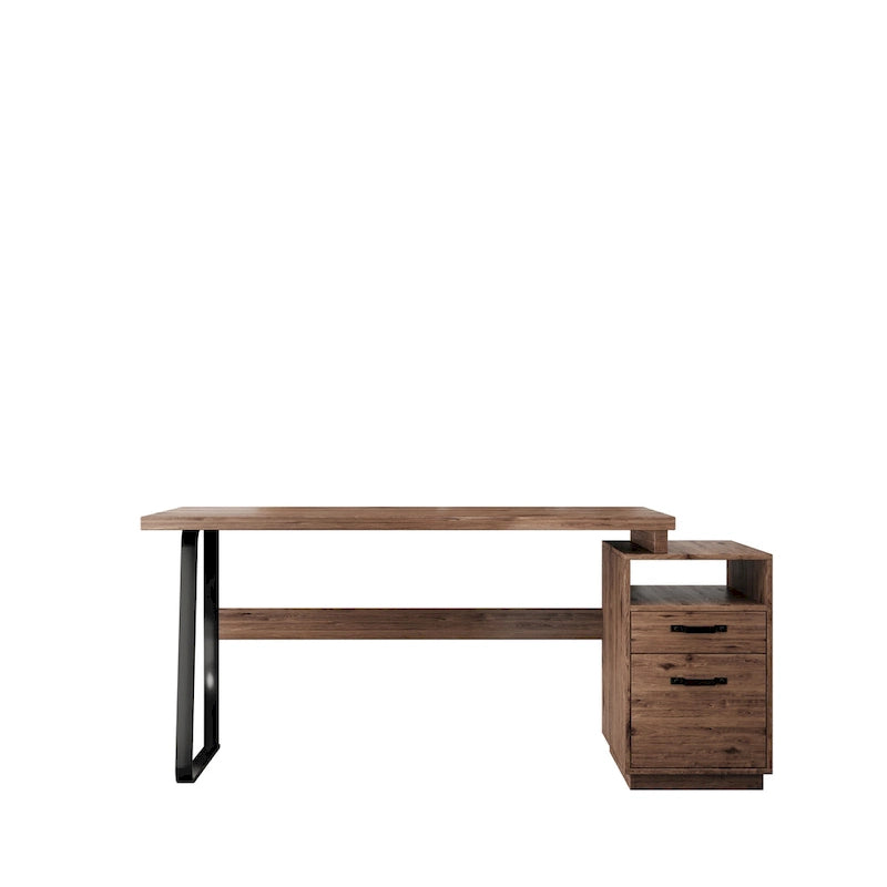Bureau informatique avec tiroirs