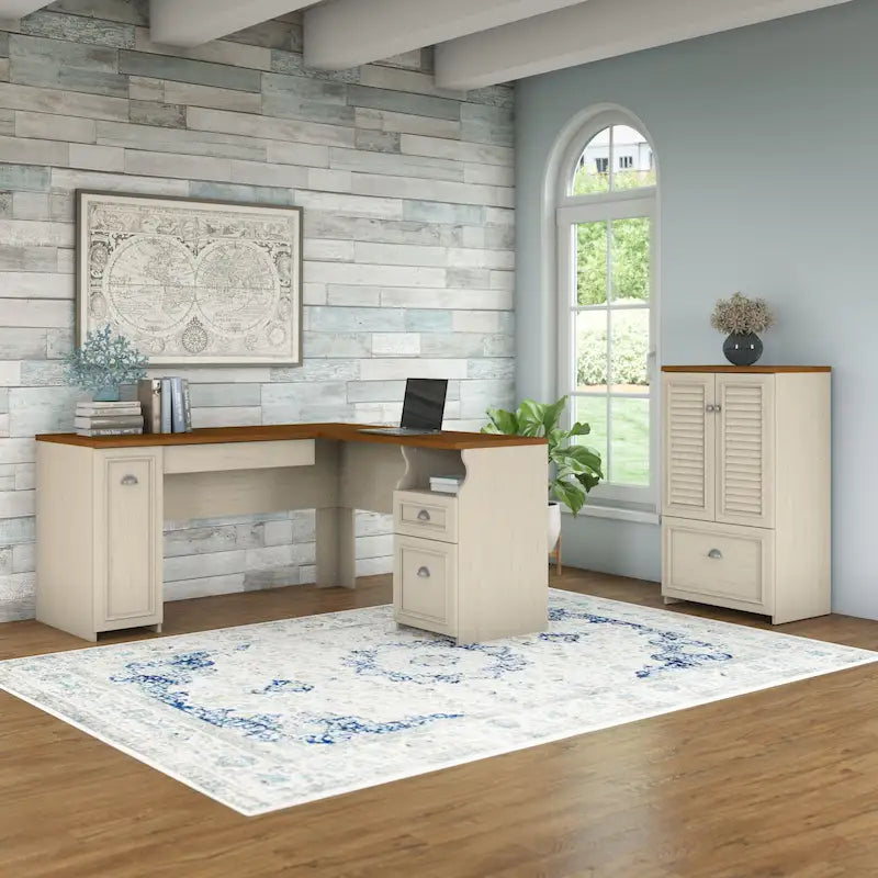 Bureau d'angle et meuble de rangement 60 W par