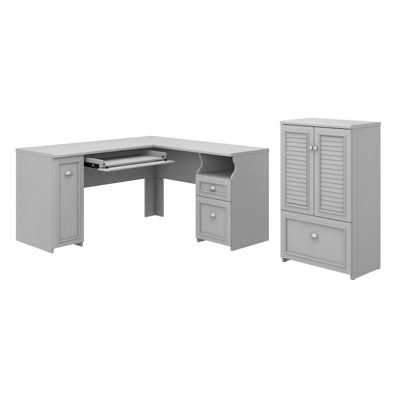 Bureau d'angle et meuble de rangement 60 W par