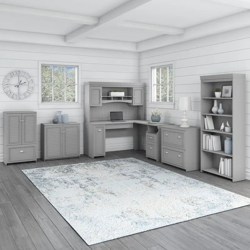 Bureau d'angle et meuble de rangement 60 W par