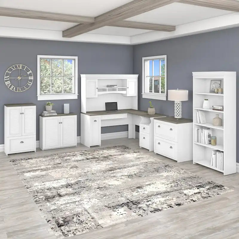 Bureau d'angle et meuble de rangement 60 W par