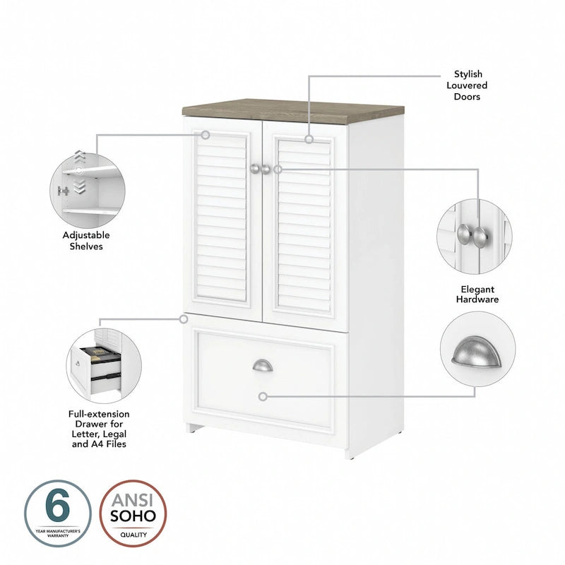 Bureau d'angle et meuble de rangement 60 W par