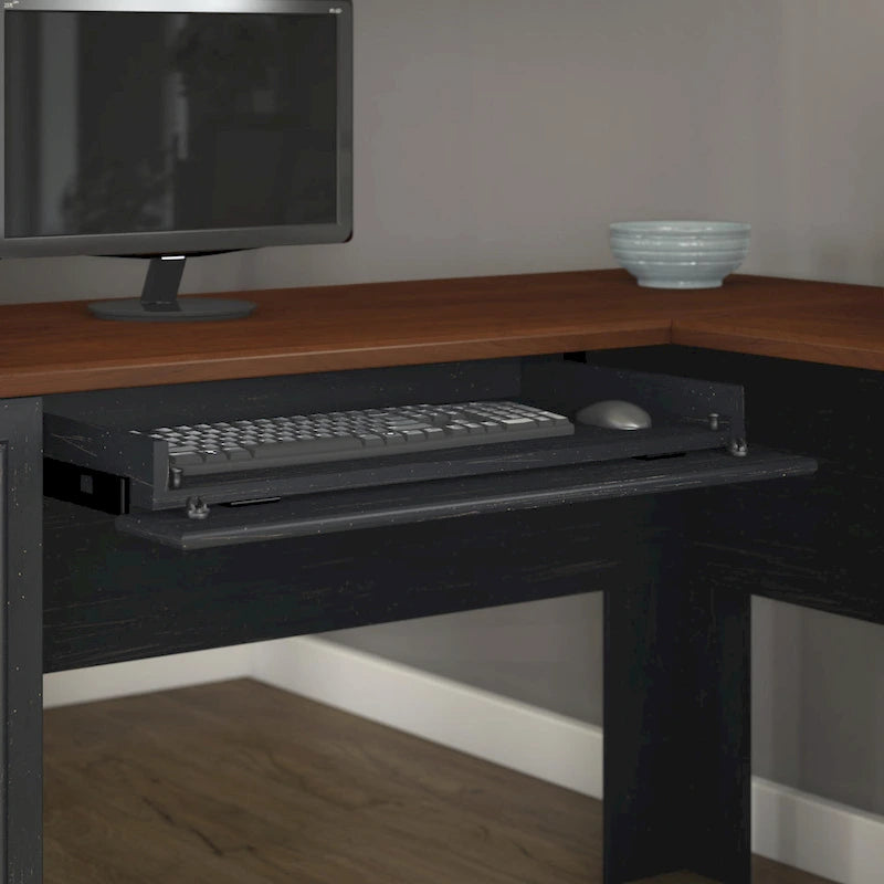 Bureau d'angle et meuble de rangement 60 W par