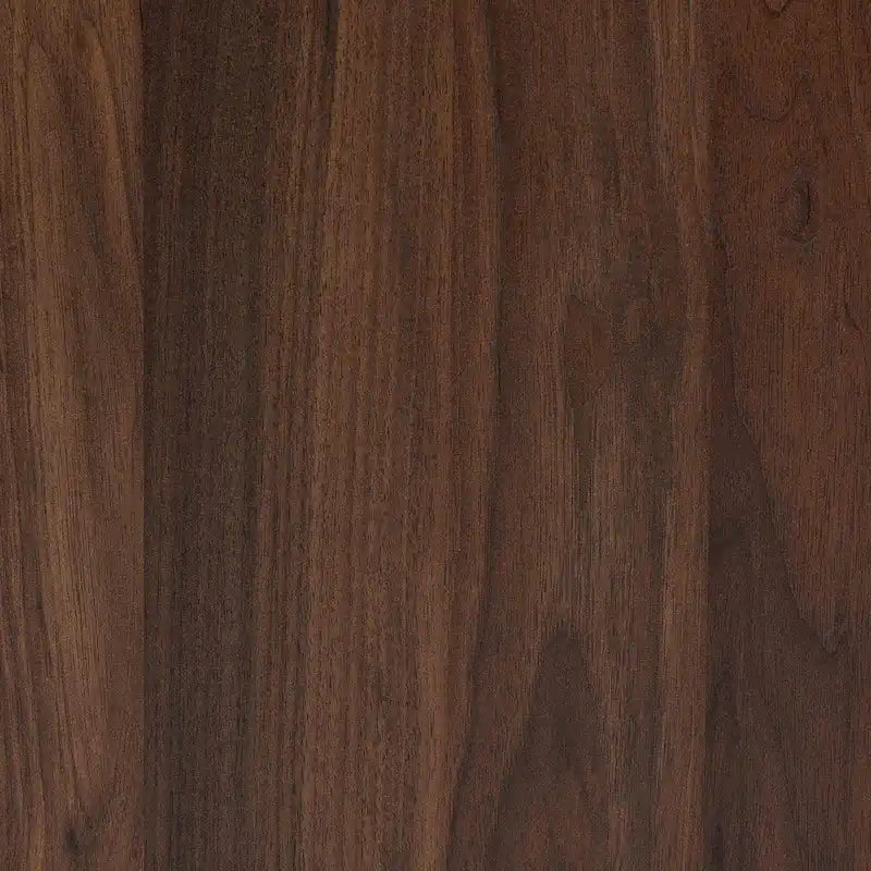 Table de chevet en bois de noyer de style moderne du milieu du siècle avec 2 tiroirs