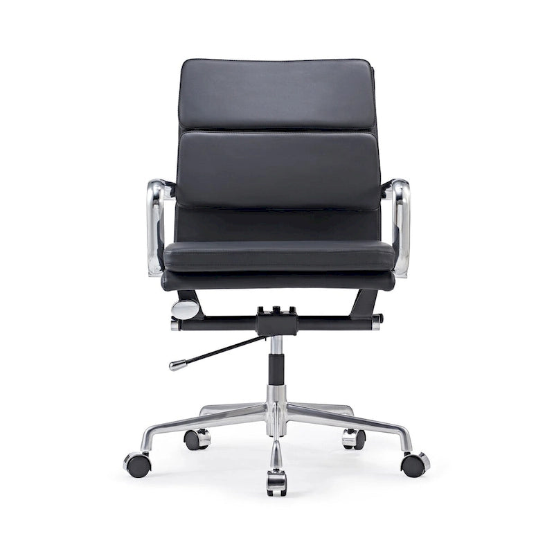 Chaise de Bureau Ergonomique en Cuir PU Réglable avec Coussin Épaissi - N/A