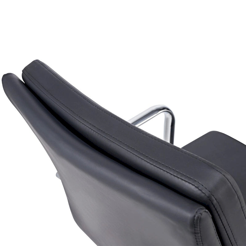 Chaise de Bureau Ergonomique en Cuir PU Réglable avec Coussin Épaissi - N/A