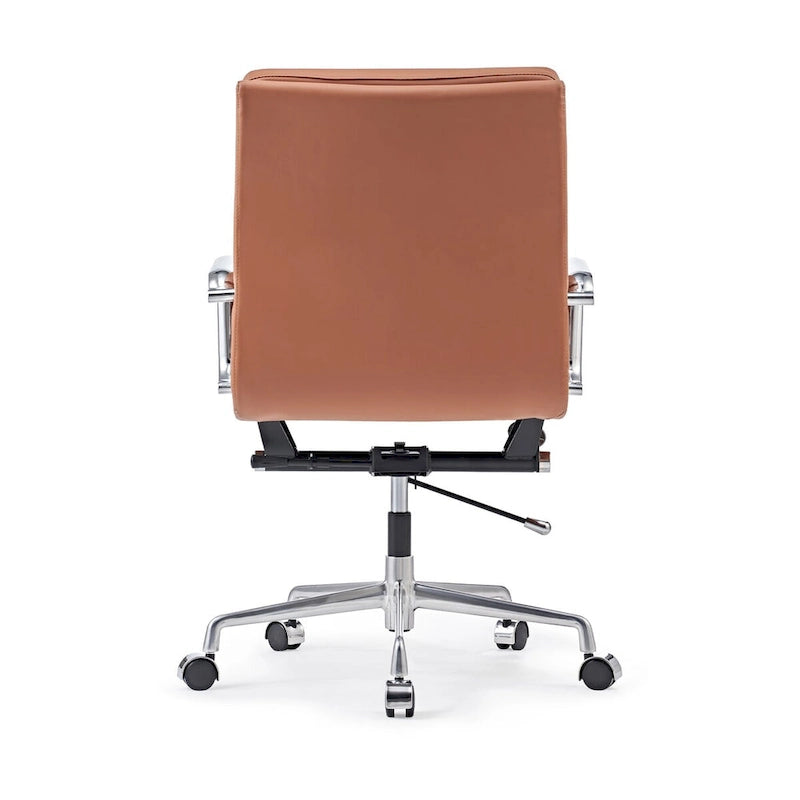 Chaise de Bureau Ergonomique en Cuir PU Réglable avec Coussin Épaissi - N/A