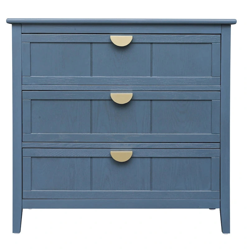 Meuble à 3 tiroirs, Mobilier américain, Convient pour chambre, salon, bureau