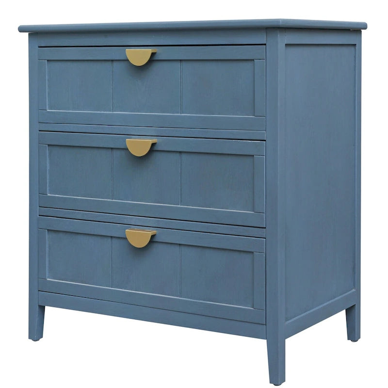 Meuble à 3 tiroirs, Mobilier américain, Convient pour chambre, salon, bureau