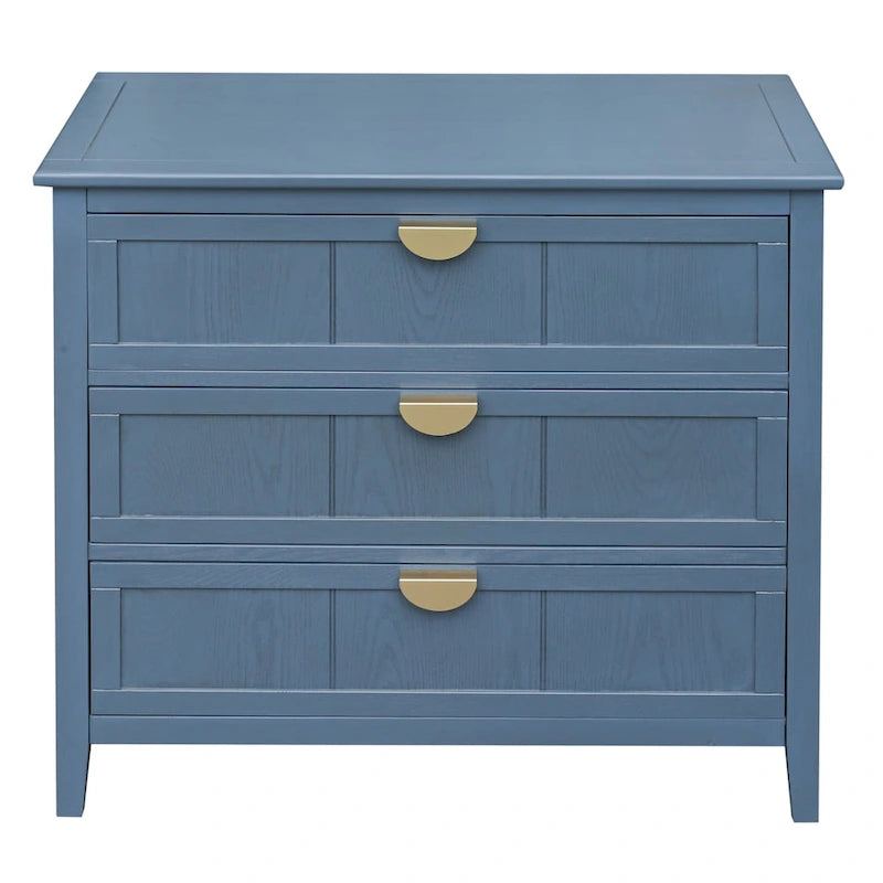 Meuble à 3 tiroirs, Mobilier américain, Convient pour chambre, salon, bureau