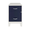 Classeur vertical 2 tiroirs 18D avec tiroir d'accessoires et pieds